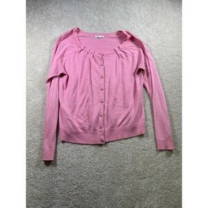 New York Company Size Xl Pink Full Button‎ Cardigan Sweater Soft Girl Barbiecore